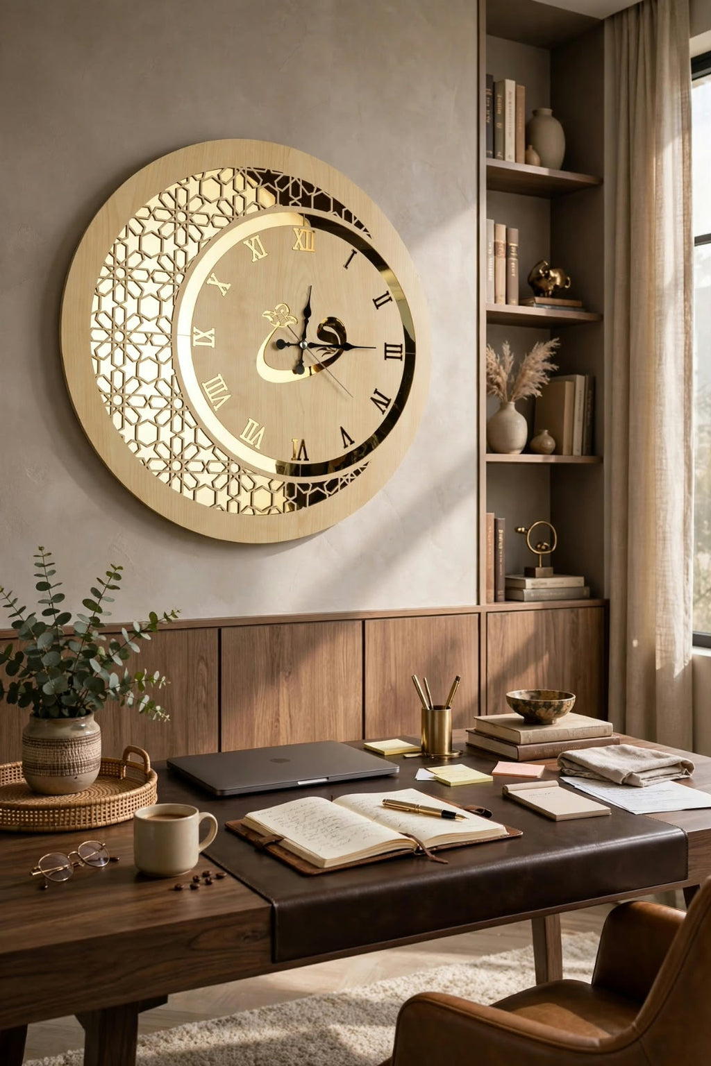 Aapki website Tick & Decor ke liye is Islamic Crescent Wall Clock ka SEO-optimized Shopify Product Title aur Description niche diya gaya hai. Aap ise seedhe apne Shopify store par istemal kar sakte hain: